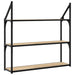 Raft cu 3 niveluri stejar sonoma 80x21x78,5 cm, lemn prelucrat - WALTI WALTI