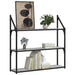 Raft cu 3 niveluri, gri sonoma, 80x21x78,5 cm, lemn prelucrat - WALTI WALTI