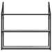 Raft cu 3 niveluri, gri sonoma, 80x21x78,5 cm, lemn prelucrat - WALTI WALTI