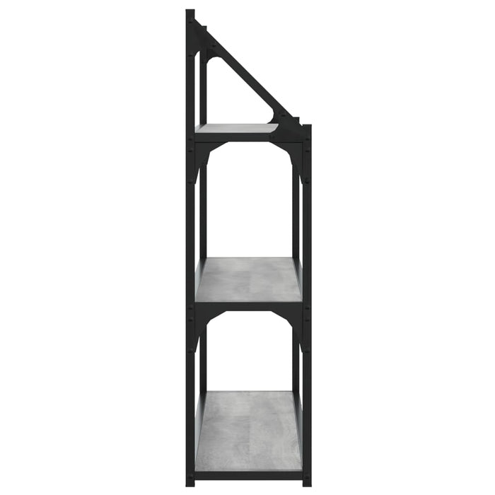 Raft cu 3 niveluri, gri sonoma, 80x21x78,5 cm, lemn prelucrat - WALTI WALTI