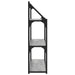 Raft cu 3 niveluri, gri sonoma, 80x21x78,5 cm, lemn prelucrat - WALTI WALTI
