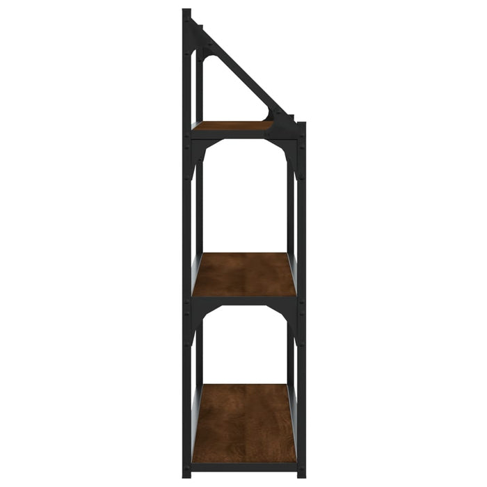 Raft cu 3 niveluri, stejar maro, 80x21x78,5 cm, lemn prelucrat WALTI