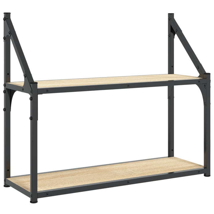 Raft de perete cu 2 niveluri, stejar Sonoma, 60x21x51 cm, lemn stratificat WALTI