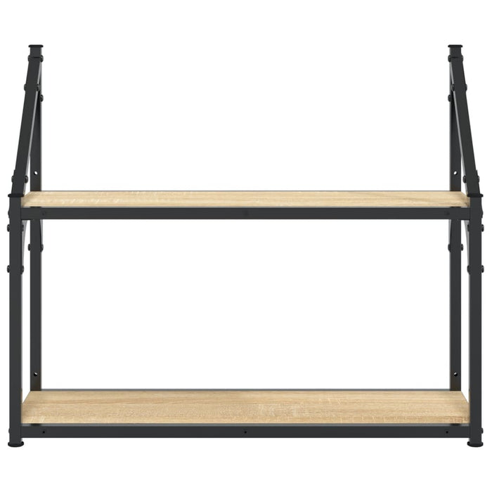 Raft de perete cu 2 niveluri, stejar Sonoma, 60x21x51 cm, lemn stratificat WALTI
