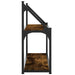 Raft cu 2 niveluri, stejar afumat, 60x21x51 cm, lemn prelucrat - WALTI WALTI