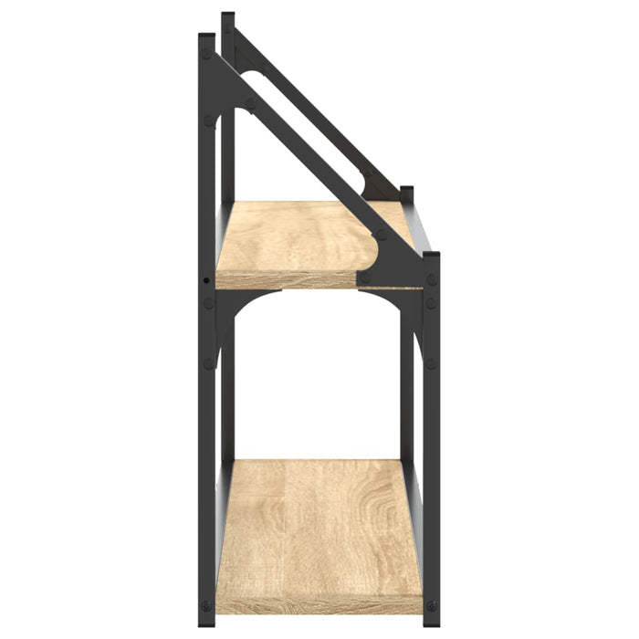 Raft cu 2 niveluri stejar sonoma 80x21x51 cm, lemn prelucrat - WALTI WALTI