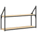 Raft cu 2 niveluri stejar sonoma 80x21x51 cm, lemn prelucrat - WALTI WALTI
