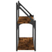 Raft cu 2 niveluri, stejar afumat, 80x21x51 cm, lemn prelucrat - WALTI WALTI