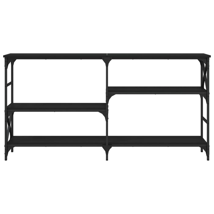 Măsuță consolă, negru, 150x29x76,5 cm, lemn compozit WALTI