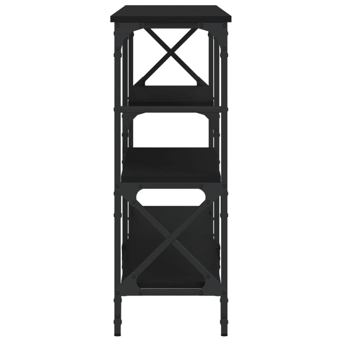 Măsuță consolă, negru, 180x29x76,5 cm, lemn compozit WALTI