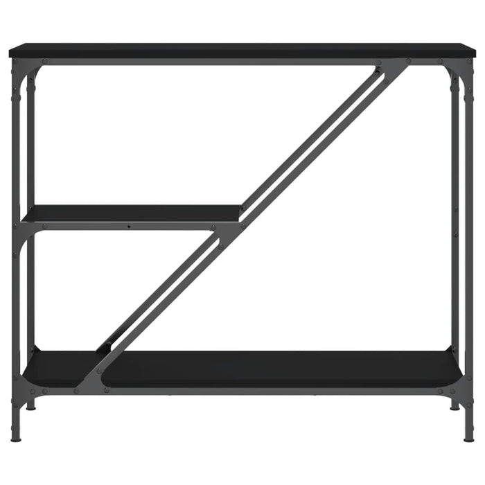 Măsuță consolă, negru, 88,5x30x75 cm, lemn prelucrat WALTI