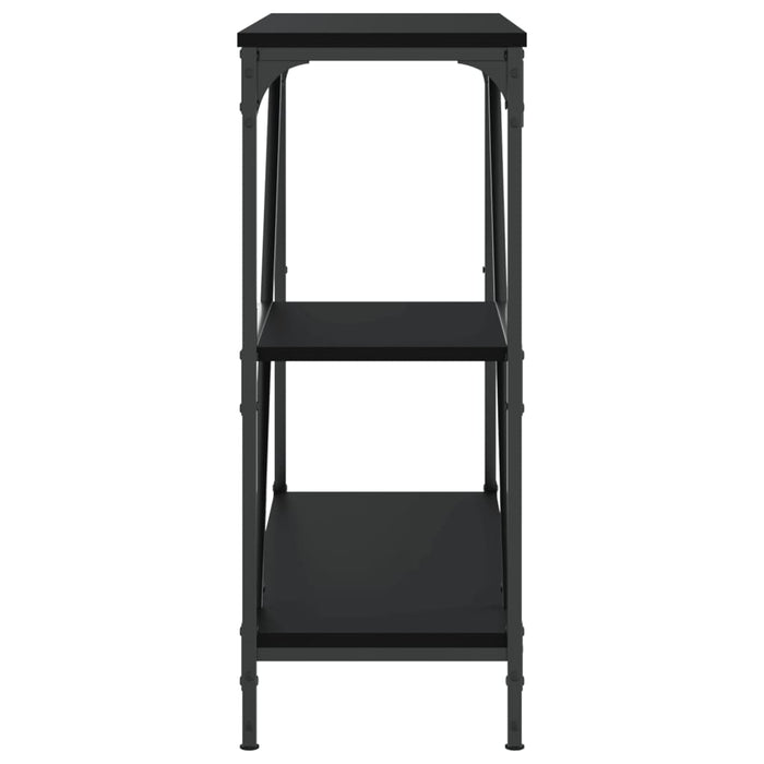 Măsuță consolă, negru, 88,5x30x75 cm, lemn prelucrat WALTI