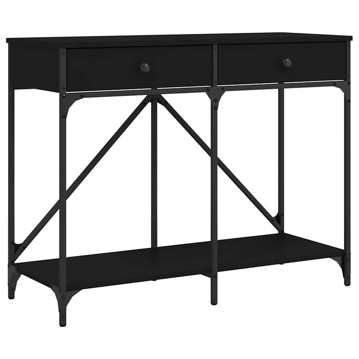 Măsuță consolă, negru, 100x39x78,5 cm, lemn compozit - WALTI WALTI