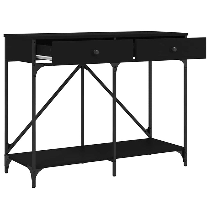 Măsuță consolă, negru, 100x39x78,5 cm, lemn compozit - WALTI WALTI