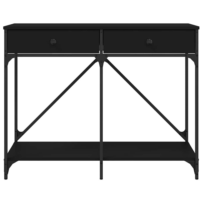 Măsuță consolă, negru, 100x39x78,5 cm, lemn compozit - WALTI WALTI