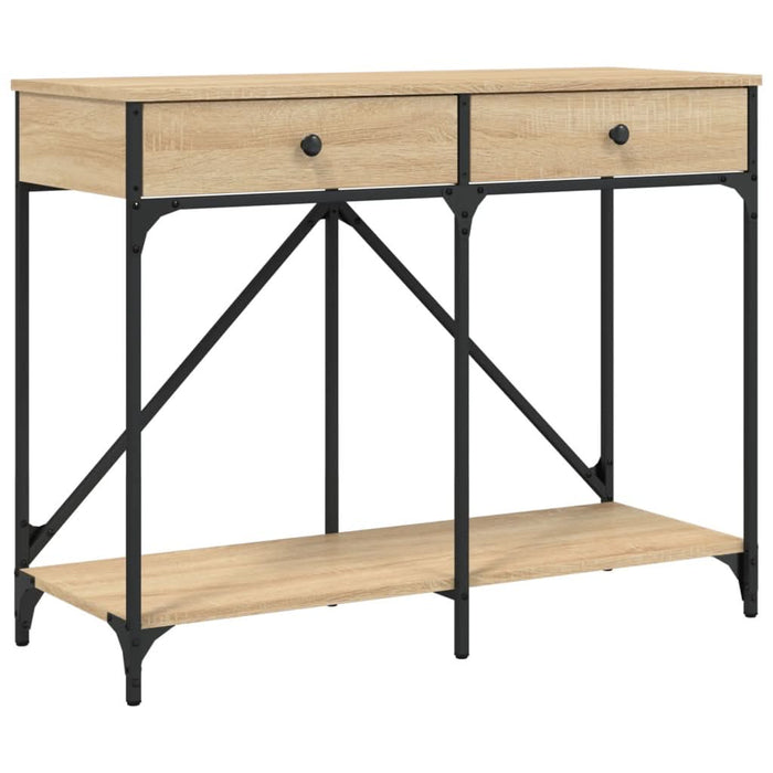 Măsuță consolă, stejar sonoma, 100x39x78,5 cm, lemn prelucrat - WALTI WALTI