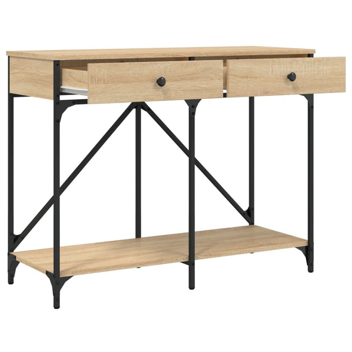 Măsuță consolă, stejar sonoma, 100x39x78,5 cm, lemn prelucrat - WALTI WALTI