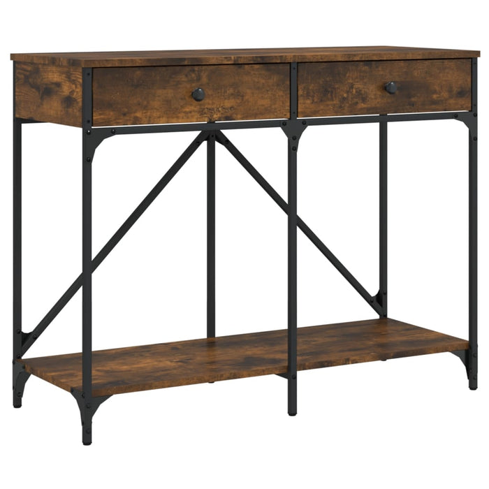 Măsuță consolă, stejar fumuriu, 100x39x78,5 cm, lemn prelucrat WALTI