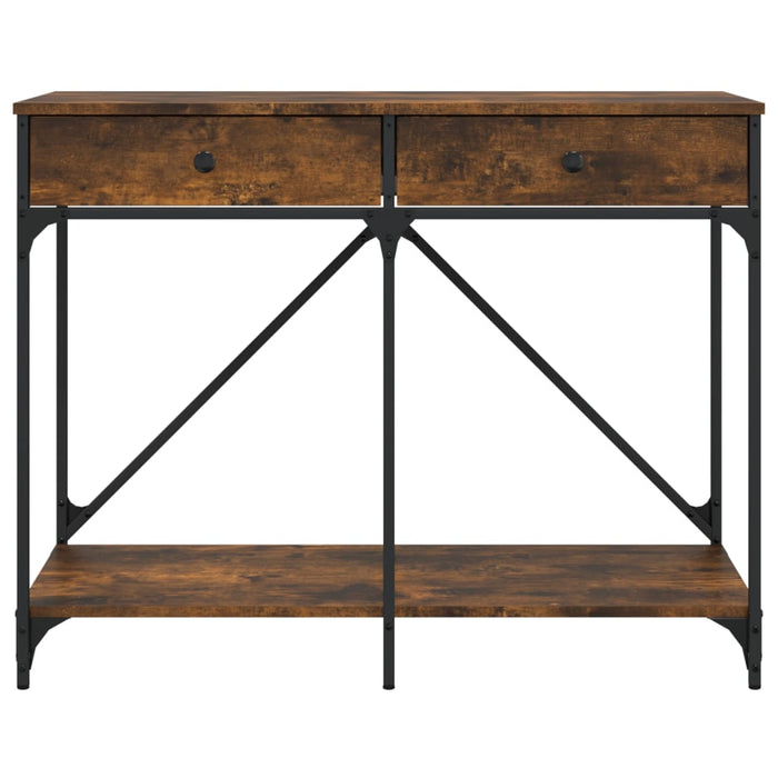 Măsuță consolă, stejar fumuriu, 100x39x78,5 cm, lemn prelucrat WALTI
