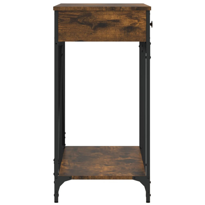 Măsuță consolă, stejar fumuriu, 100x39x78,5 cm, lemn prelucrat WALTI