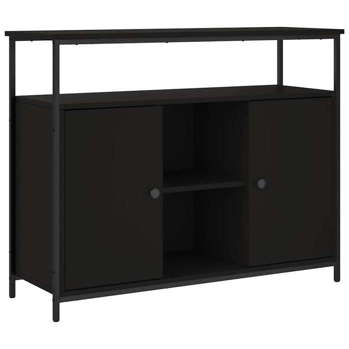 Servantă, negru, 100x35x80 cm, lemn prelucrat WALTI