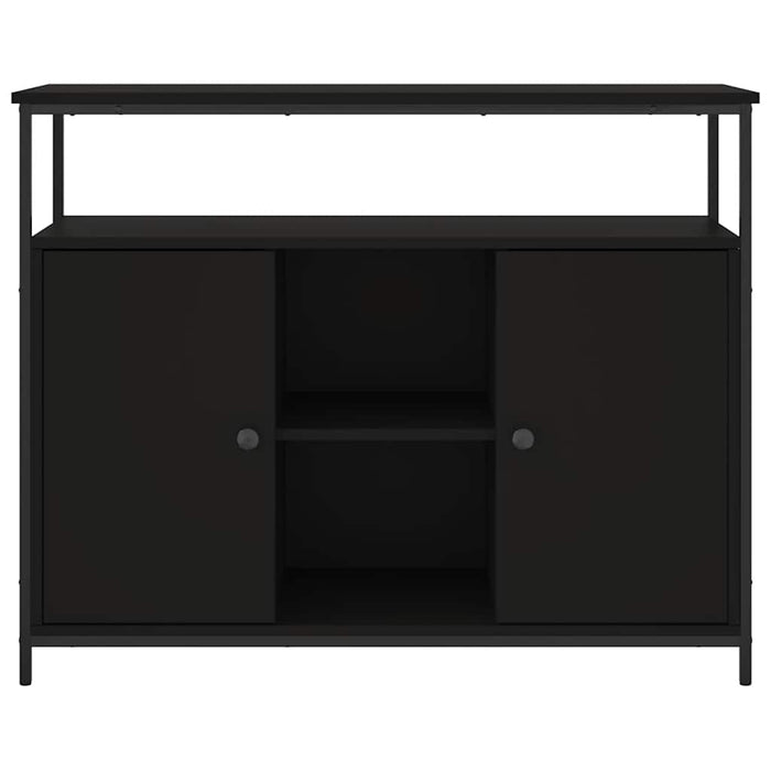 Servantă, negru, 100x35x80 cm, lemn prelucrat WALTI