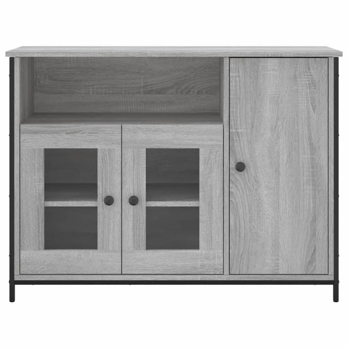 Servantă, gri sonoma, 100x35x75 cm, lemn compozit WALTI