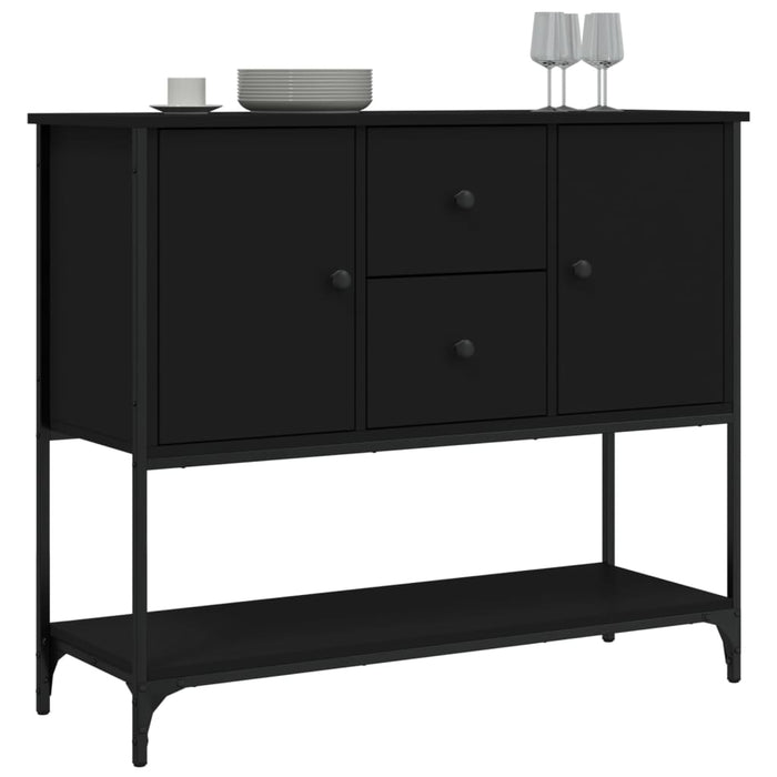 Servantă, negru, 100x36x85 cm, lemn prelucrat WALTI
