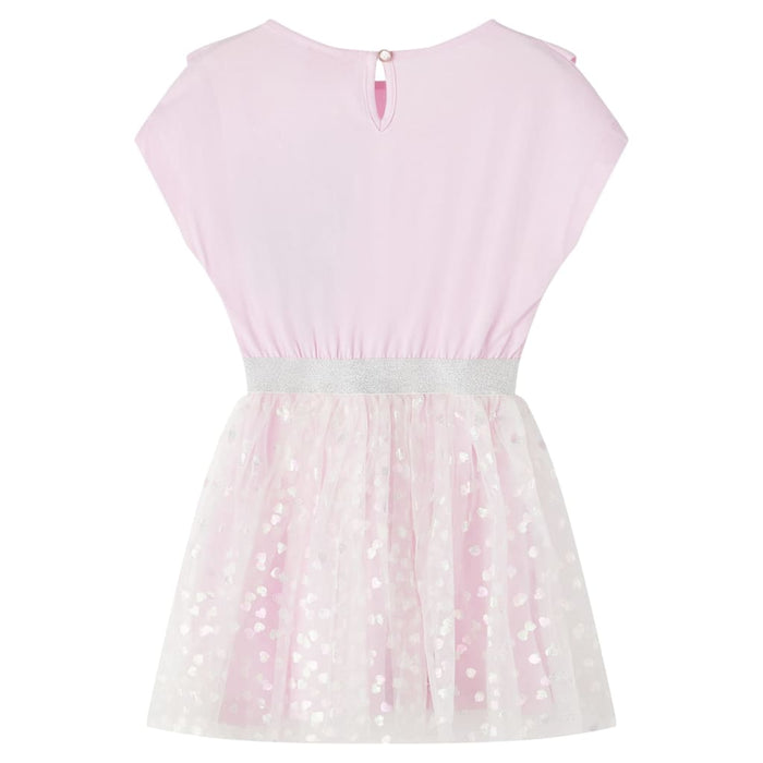 Rochie copii volane, roz deschis, 116 WALTI