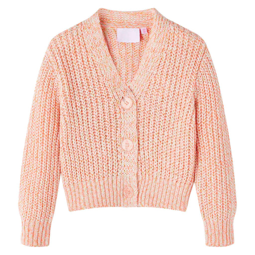 Cardigan copii tricotat roz combinat 104 - WALTI WALTI