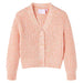 Cardigan copii tricotat roz combinat 104 - WALTI WALTI