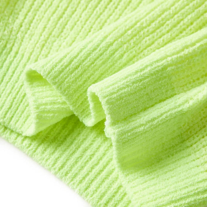 Pulover tricotat pentru copii, galben neon, 140 WALTI