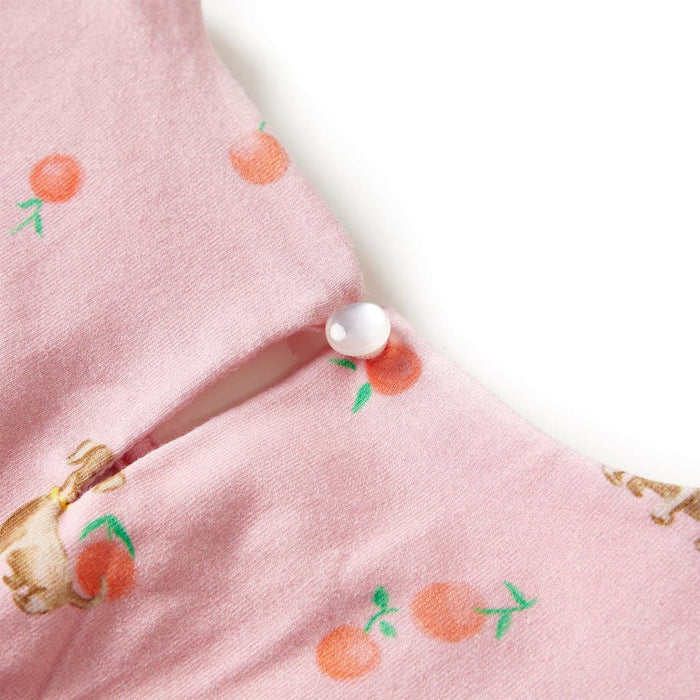 Rochie copii cu șnur, portocaliu deschis, 92 - WALTI WALTI