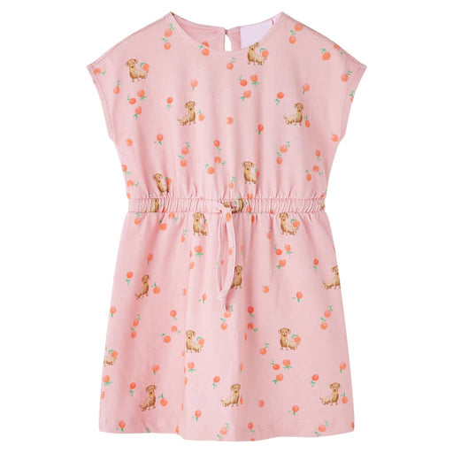 Rochie copii cu șnur, portocaliu deschis, 104 - WALTI WALTI