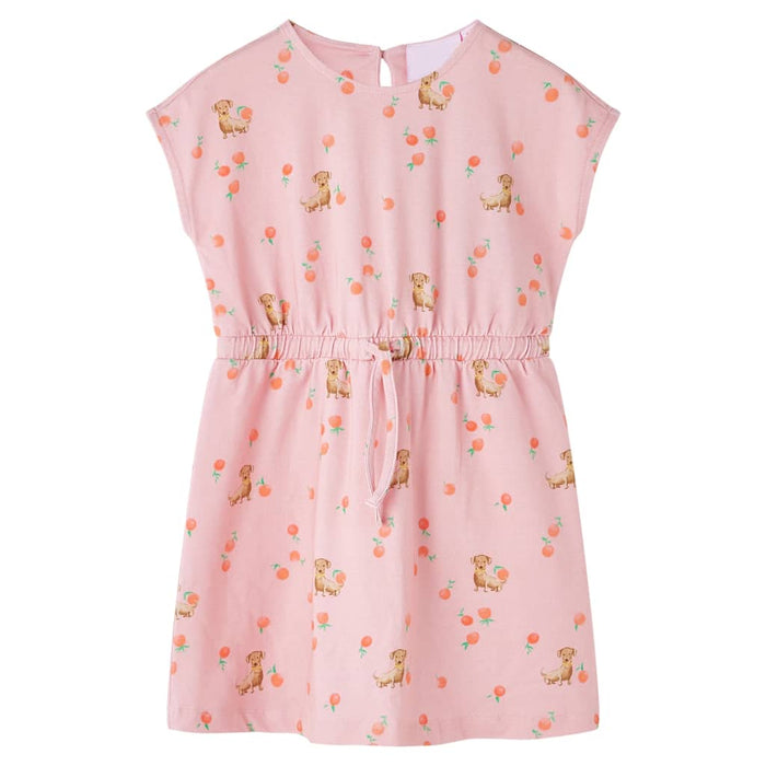 Rochie copii cu șnur, portocaliu deschis, 104 WALTI