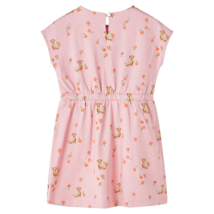 Rochie copii cu șnur, portocaliu deschis, 104 WALTI