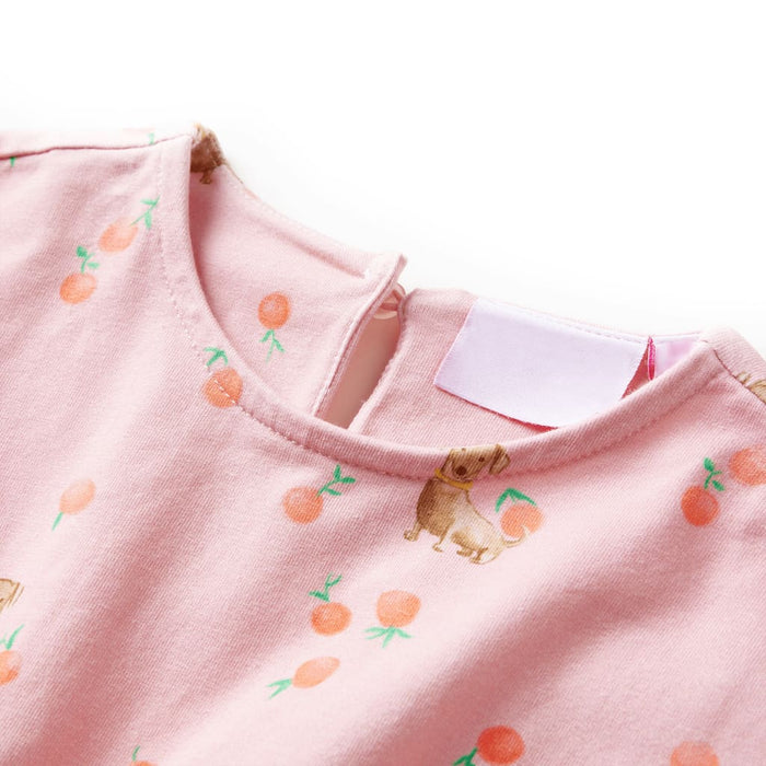 Rochie copii cu șnur, portocaliu deschis, 104 WALTI