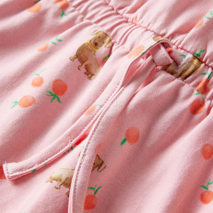 Rochie copii cu șnur, portocaliu deschis, 104 WALTI