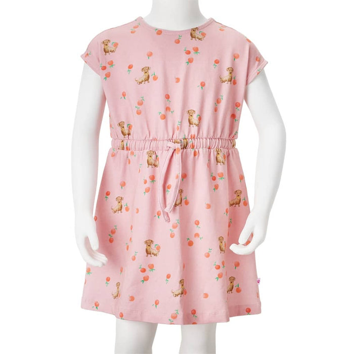 Rochie copii cu șnur, portocaliu deschis, 104 WALTI