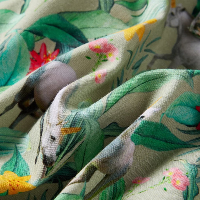 Rochie copii cu mâneci largi kaki deschis 128 - WALTI WALTI