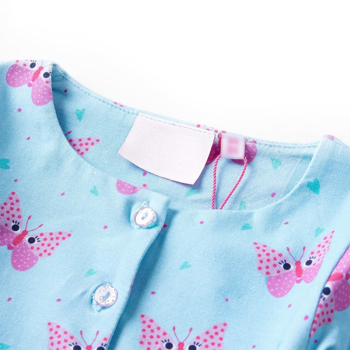 Rochie de copii cu nasturi fără mâneci, albastru 104 - WALTI WALTI