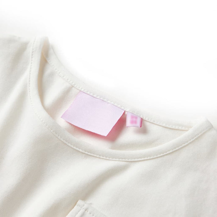 Rochie pentru copii cu mâneci scurte Ecru 92 - WALTI WALTI