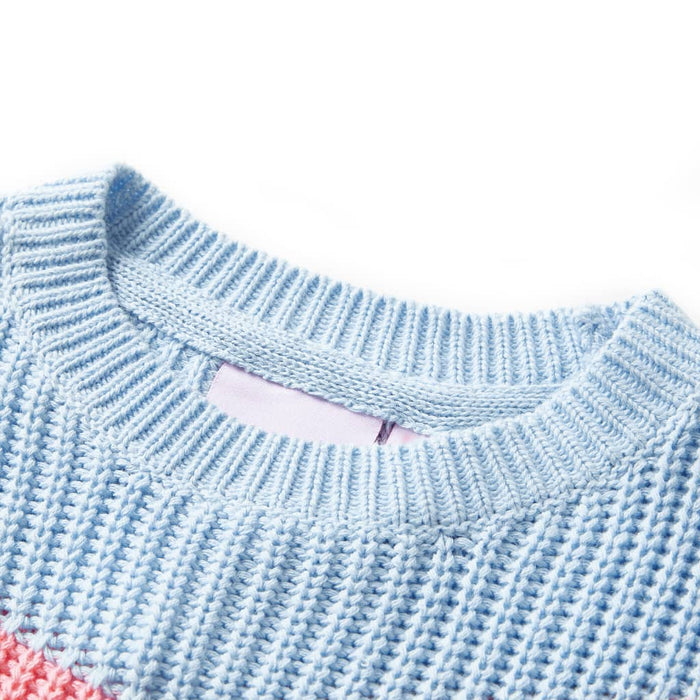Pulover pentru copii tricotat, albastru, 116 WALTI