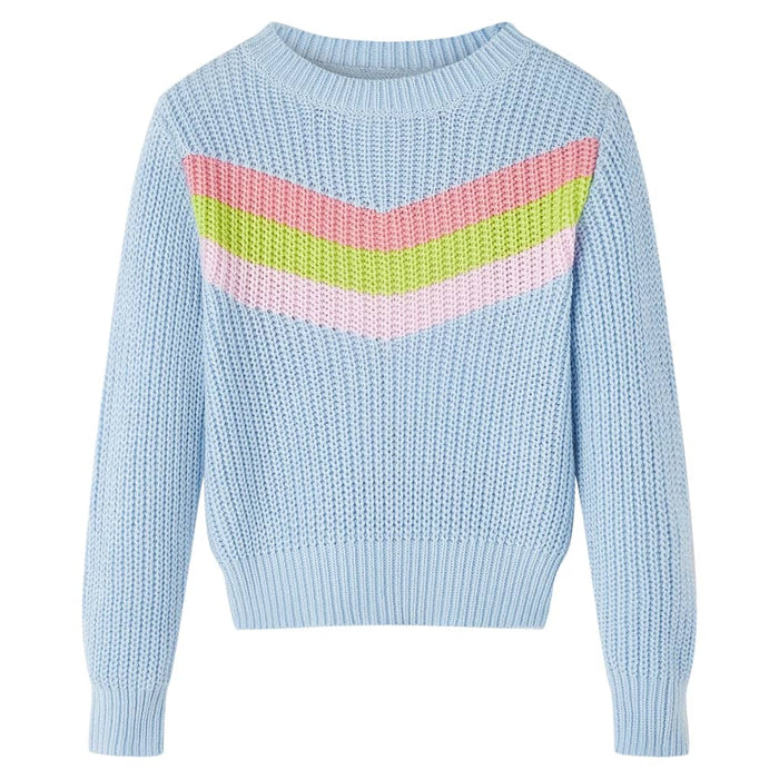 Pulover pentru copii tricotat, albastru, 128 WALTI