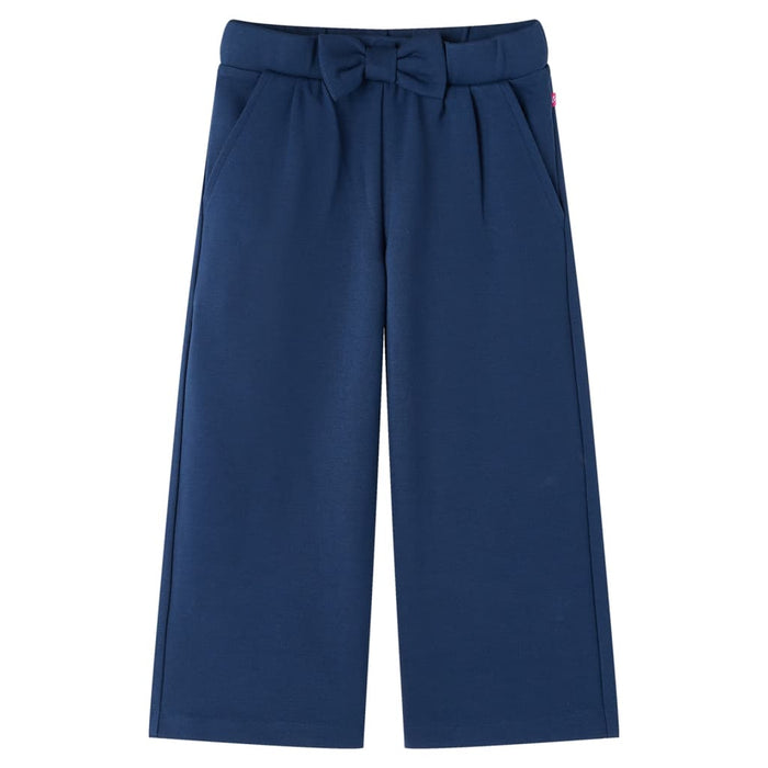 Pantaloni pentru copii cu picioare largi, bleumarin, 104 WALTI