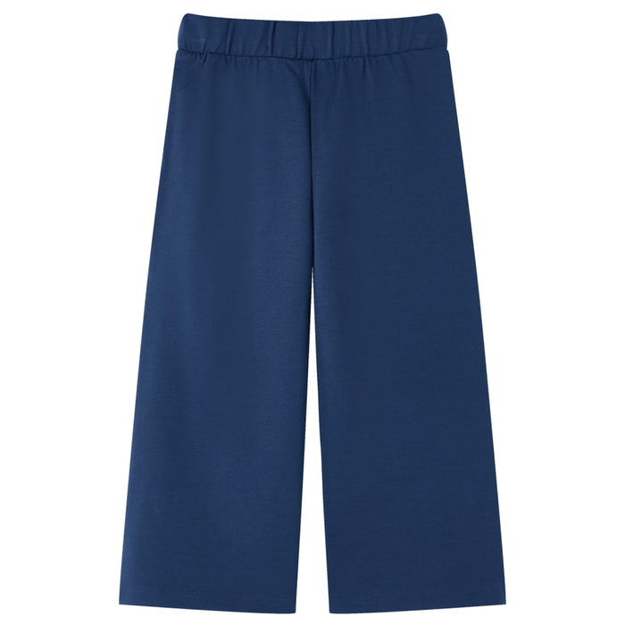Pantaloni pentru copii cu picioare largi, bleumarin, 104 WALTI