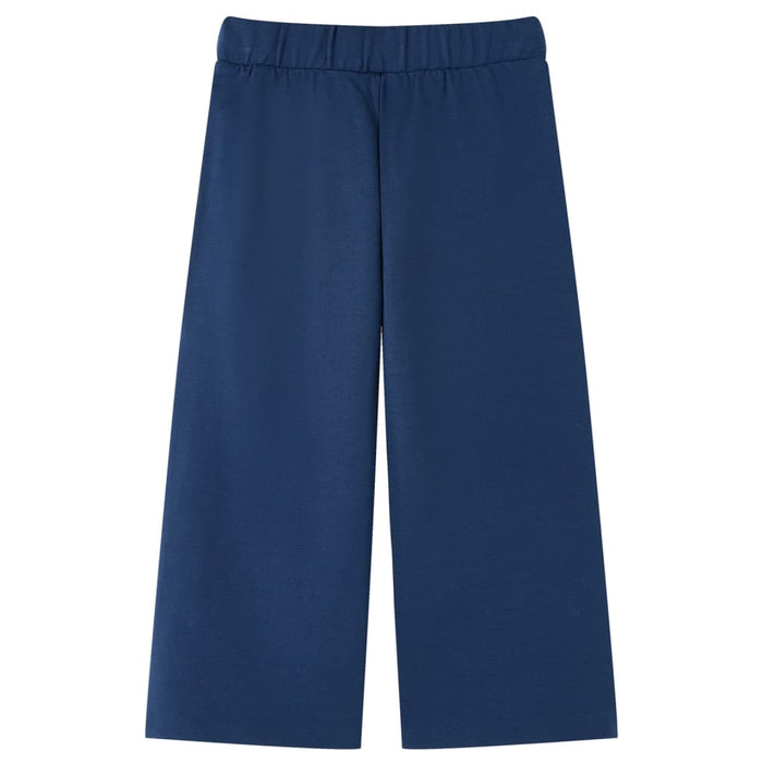 Pantaloni pentru copii cu picioare largi, bleumarin, 116 WALTI