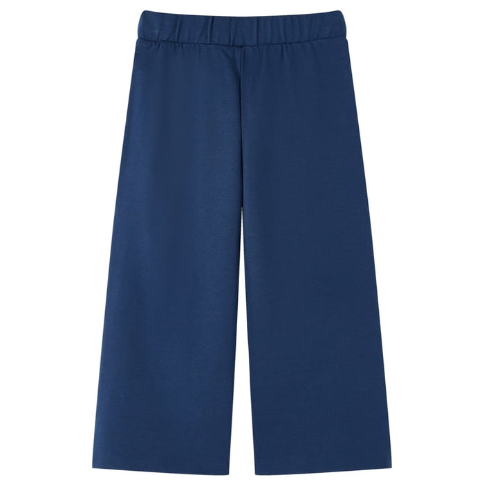 Pantaloni pentru copii cu picioare largi, bleumarin, 128 WALTI