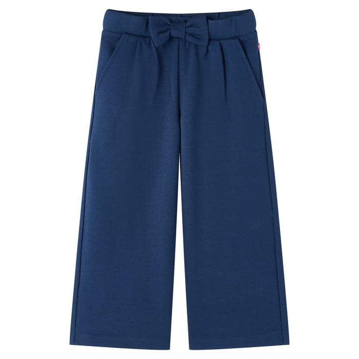 Pantaloni pentru copii cu picioare largi, bleumarin, 140 WALTI