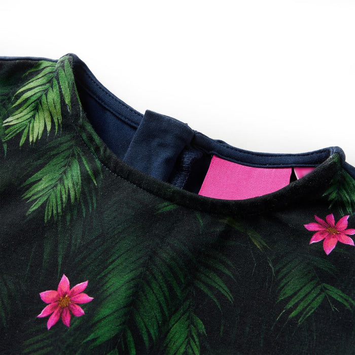 Rochie pentru copii cu mâneci lungi, bleumarin, 128 - WALTI WALTI